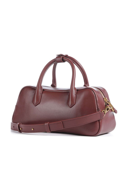 Emporio Armani Geantă Dama de Mână / de Umăr din Piele Burgundy