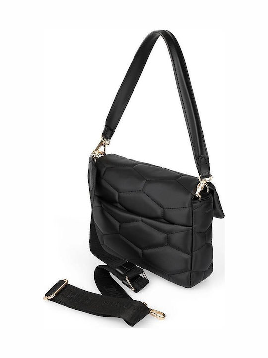 Stoff Damen Handtasche Crossbody Schwarz