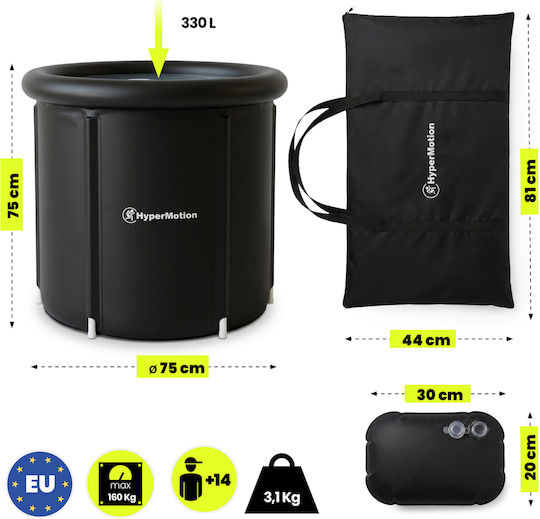 Foldable 330 L Ice Bath Tub Hypermotion