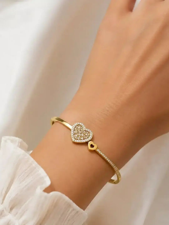 Nire Damentäuber Armband Handschellen mit Herz-Design