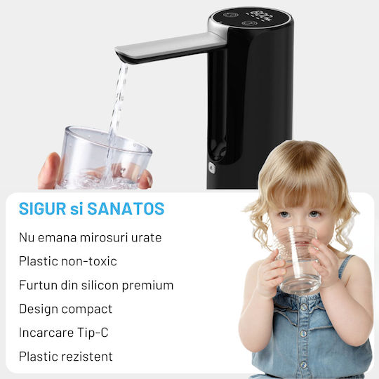 Inco Inco Wasserpumpe für Küche mit Batterie aus schwarzem Silikon