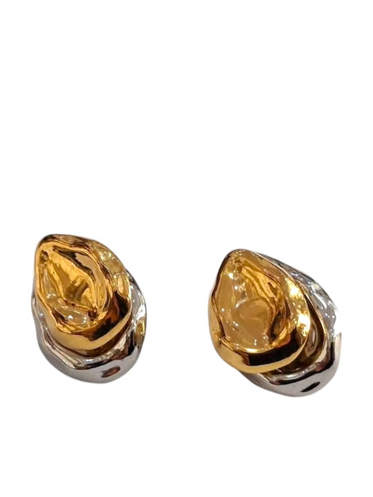 Kalliopi Silver Vergoldete Stahl Stecknadelverschluss Ohrringe Kalliopi Silver Vergoldete Stahl Stecknadelverschluss Ohrringe