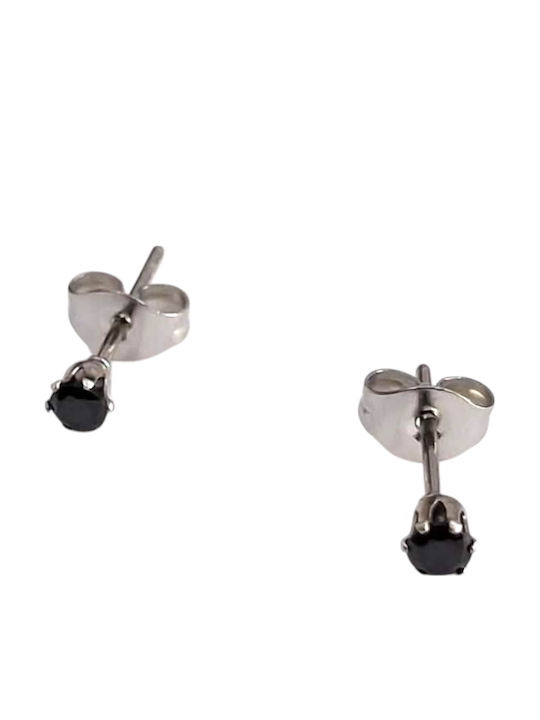 Kalliopi Silver Kalliopi Silver Ohrringe Aus Stahl Mit Steinen Schwarze Kalliopi Silver Kalliopi Silver Ohrringe Aus Stahl Mit Steinen Schwarze