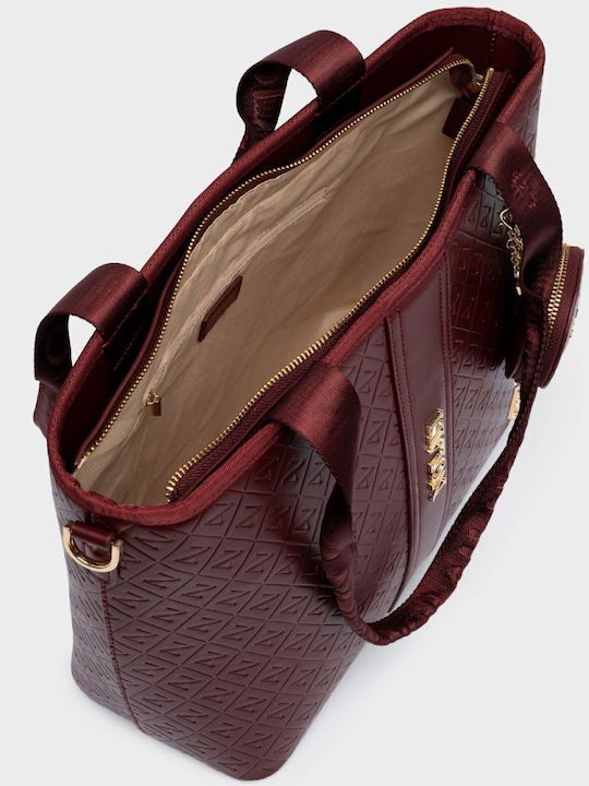 Nolah Nolah Damen Schulter Crossbody Tasche in Burgundisch