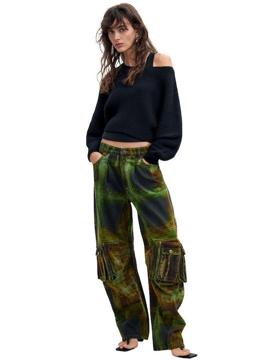 Damen Stoffhose Grün