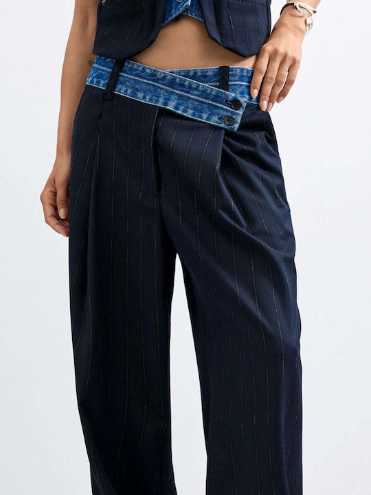 Women's Fabric Trousers Blue