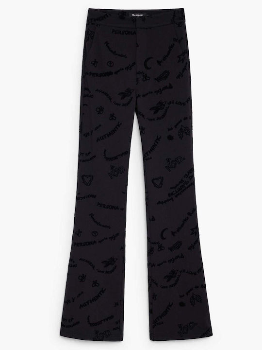 Women's Fabric Trousers Black