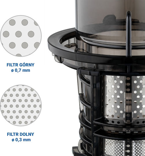 Tesla Electronics TSLJSJ500XLBLK Сокоизтисквачка Slow Juicing 200W Черен