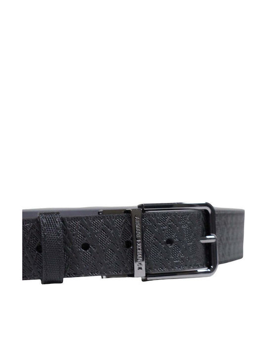 Armani Exchange Herren Gürtel Schwarz