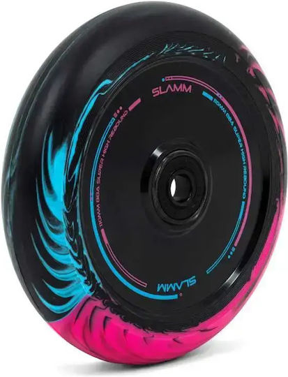Slamm Swirl Hollow Scooter Wheels 110mm Black Blue Pink