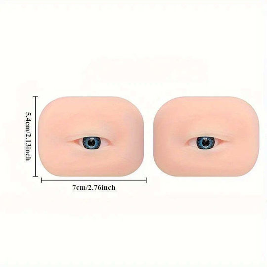 5d Silicone Realistic Eye Model Eyelash Eyebrow Makeup Practice
