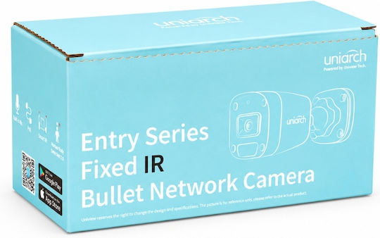 Uniarch IP Κάμερα Παρακολούθησης Full HD+ 4MP Αδιάβροχη με Μικρόφωνο και Φακό 2.8mm