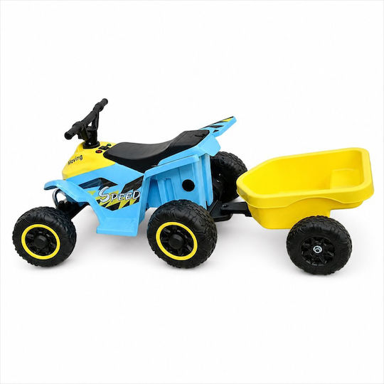 Motocicletă Cu 4 Roți Pentru Copii Electrică 6 Volți Albastră