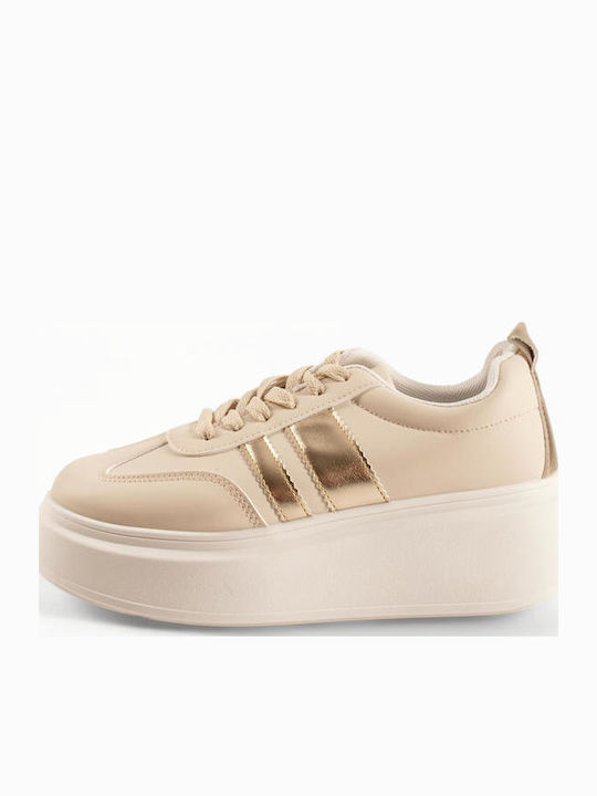 Adidași Flatforms Pentru Femei Bej