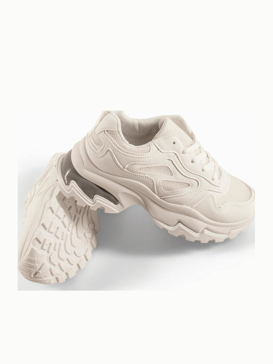 Adidași Chunky Pentru Femei Albi