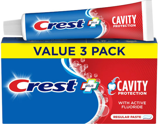 Crest Cavity Protection Regular Paste Toothpaste Against Cavities 3x161gr
