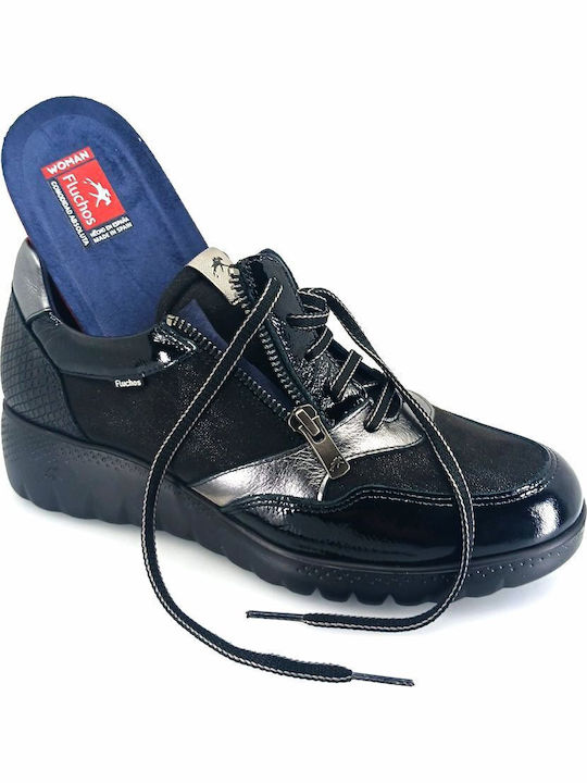 Women's Sneakers Black Leather