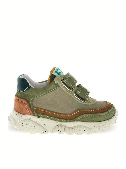 Kids Anatomic Sneakers with Hoop & Loop Closure Brown
