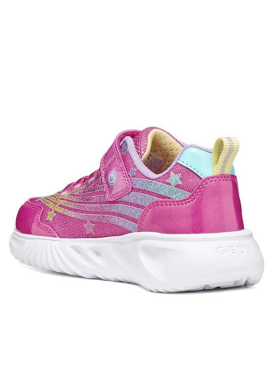 J Assister Kids Sneakers Anatomic with Lights Fuchsia