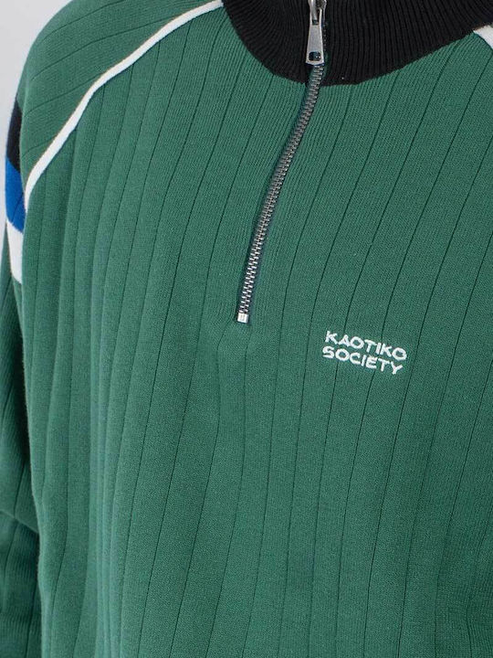 Langarm-Pullover Grün