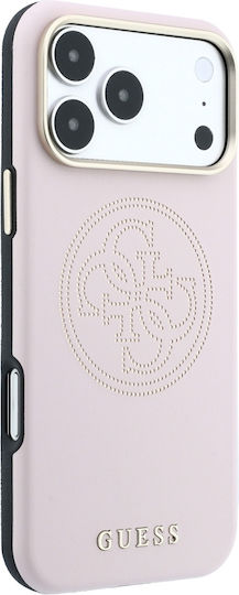Калъф Guess Perforated 4g Gold Logo Magsafe Iphone 18 Pro 17 Pro Розов