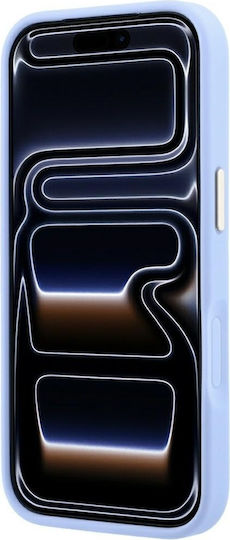 Guess Stripe Peony 4g Logo Magsafe Калъф за iPhone 18 Pro 17 Pro Светлосин