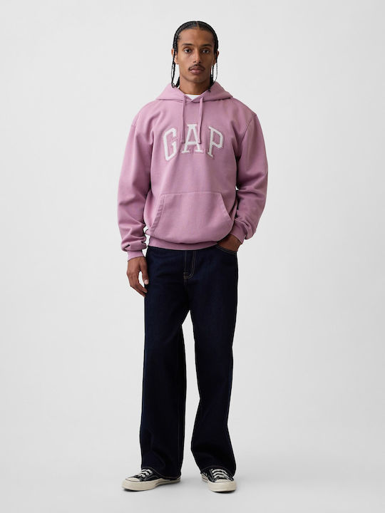 Φούτερ με Κουκούλα Wispy Pink Mauve