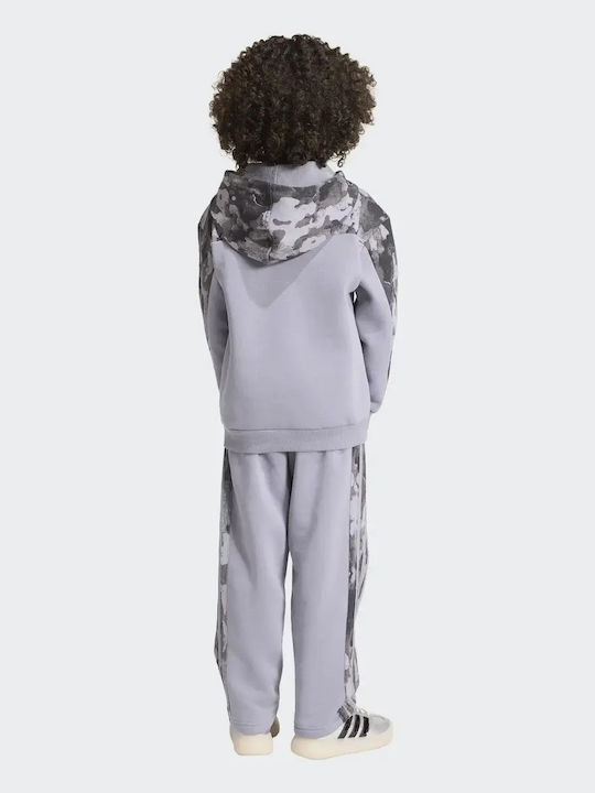 Kinder Trainingsanzüge Mit Bluse Grau/Lila