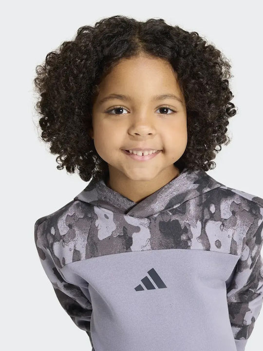 Kinder Trainingsanzüge Mit Bluse Grau/Lila