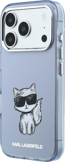Karl Lagerfeld Iml Choupette Body Sketch Print Magsafe Case Iphone 18 Pro Max 17 Pro Max Light Blue