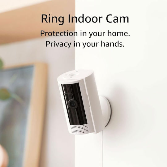 Ring Cam IP Surveillance Camera Wi-Fi Full HD 1080p with Two-Way Communication and 3.6mm Lens Pink