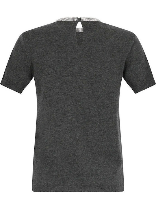 Damen Bluse Dunkelgrau