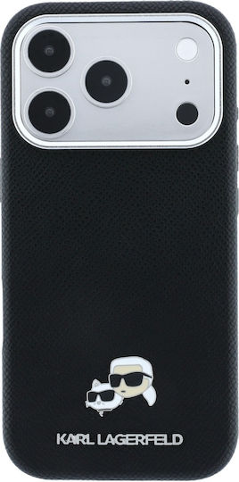 Karl Lagerfeld Grained Heads Metal Magsafe Case Iphone 18 Pro Max 17 Pro Max Black