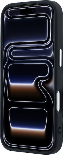 Калъф Guess Grained Triangle Logo Magsafe iPhone 18 Pro 17 Pro Черен