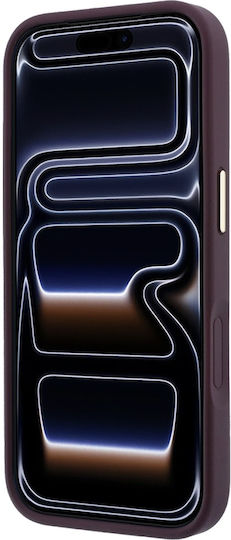 Калъф Guess Stripe Peony 4g Logo Magsafe iPhone 18 Pro 17 Pro Бордо