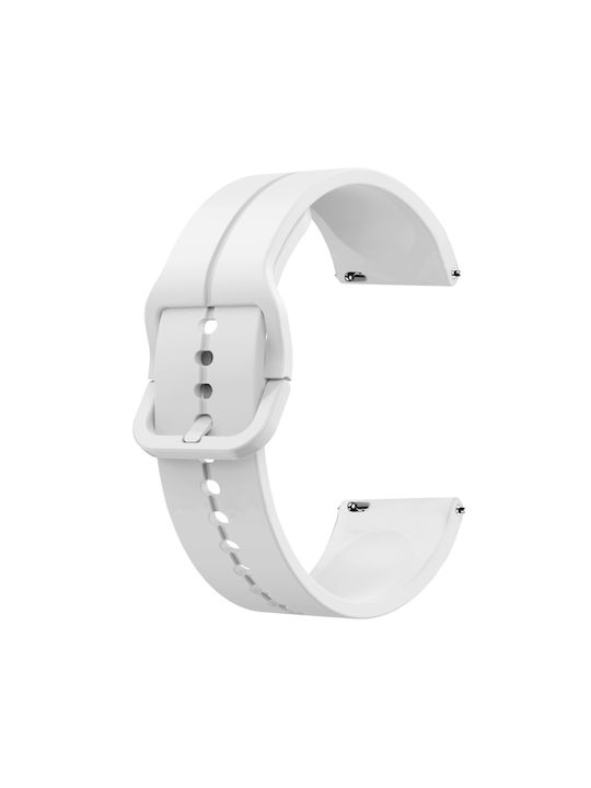Samsung Galaxy Watch Active 2 40mm 20mm Curea De Ceas Din Silicon Loop Alb