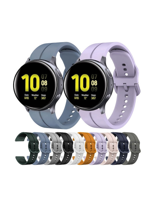 Samsung Galaxy Watch Active 2 40mm 20mm Loop Silikon Tragbare Bänder Graue