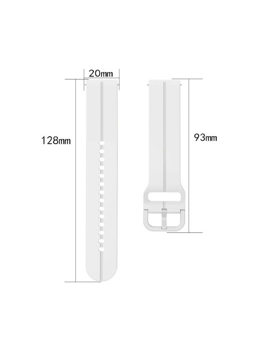 Samsung Galaxy Watch 42mm 20mm Loop Silicone Watch Band Dark Grey