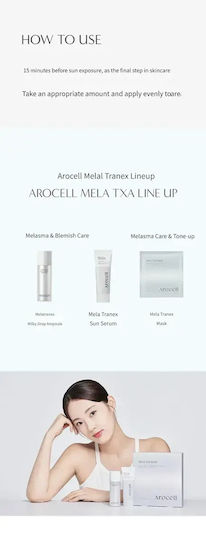 AROCELL Mela TXA Sonnencreme Serum Gesicht SPF50+ 40ml