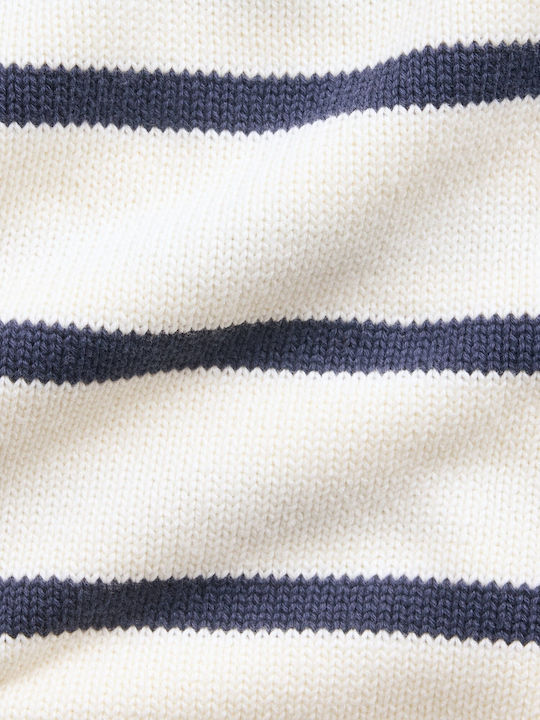 Kids Long-sleeved Sweater Ivory Frost Stripe