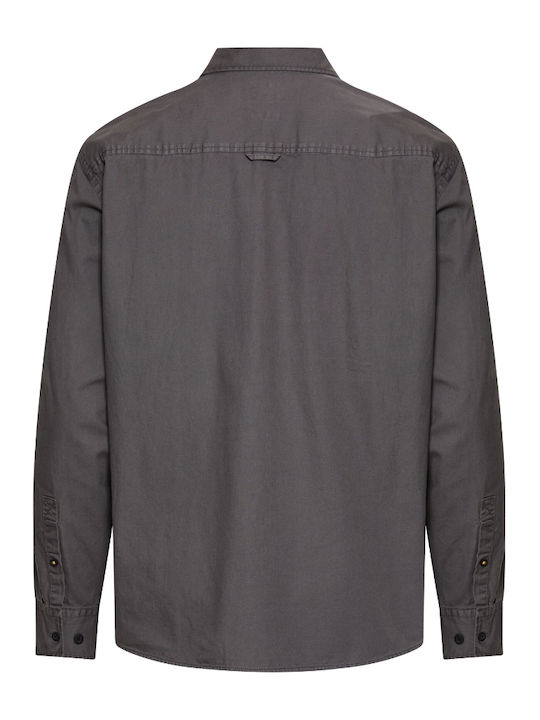 Camel Active Πουκάμισο Regular Fit Σκουρο Γκρι