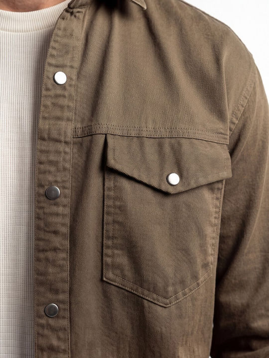 Langärmeliges Denim-Hemd Puro