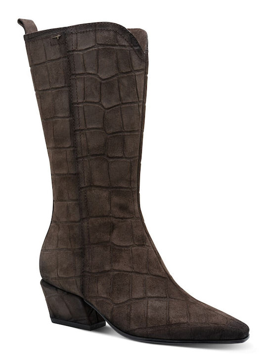 Suede Women's Brown Boots