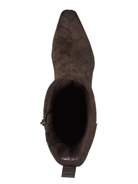 Suede Women's Brown Boots