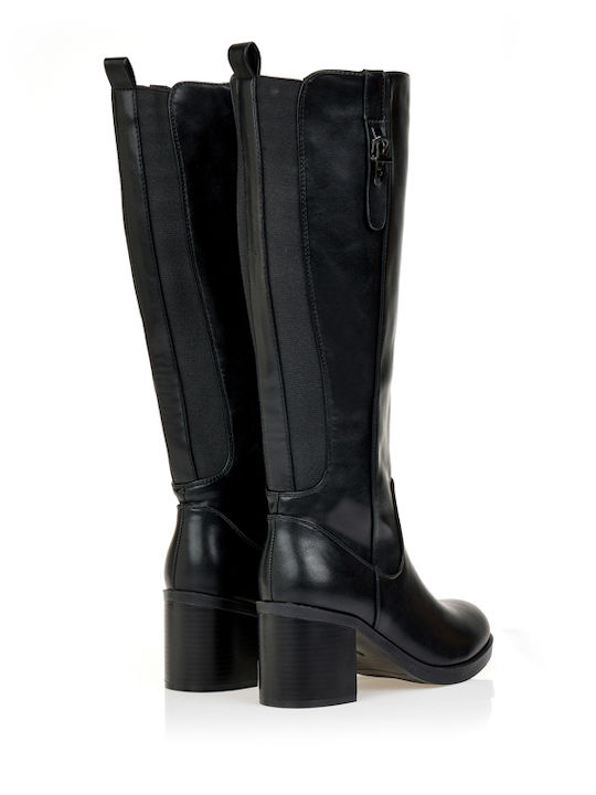 Women's Boots with Mid Heel Black