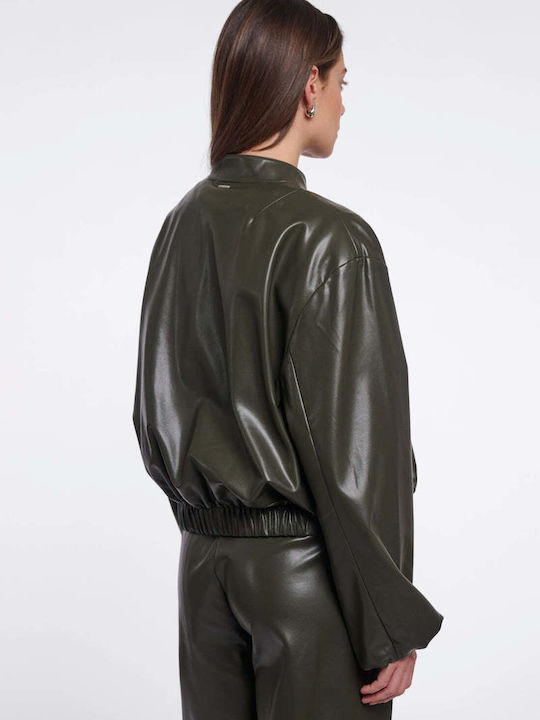 Women's Bomber Jacket Dark Green