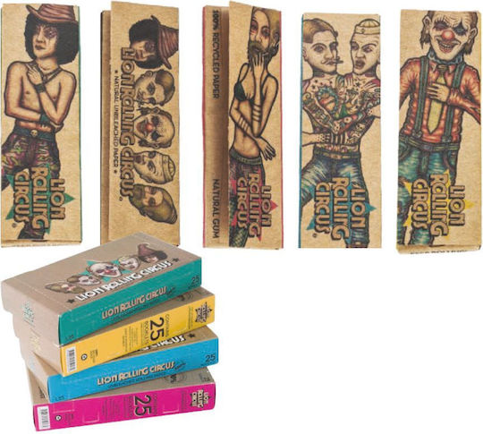 Lion Rolling Circus Хартия За Търкаляне На Цигари 50 Листа 1 Брой