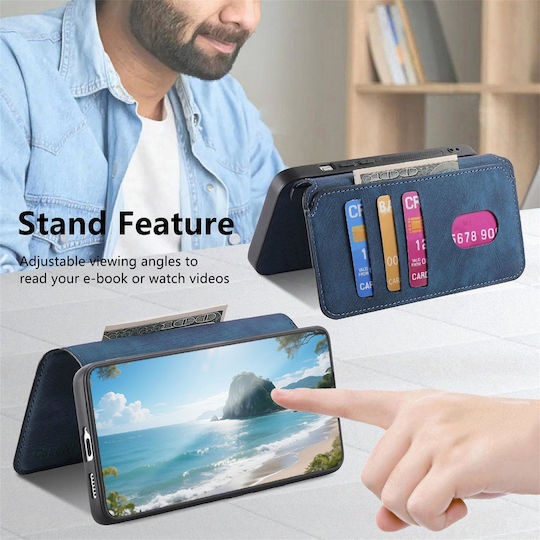 Caseneo Realme 16 Pro Plus 5g Θήκη Retro Leather Πορτοφόλι Blue