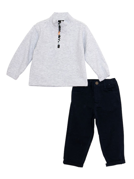 Restart Set Pentru Copii Cu Pantaloni Și Haină Iarnă 3 Bucăți Albastru Închis Restart Set Pentru Copii Cu Pantaloni Și Haină Iarnă 3 Bucăți Albastru Închis