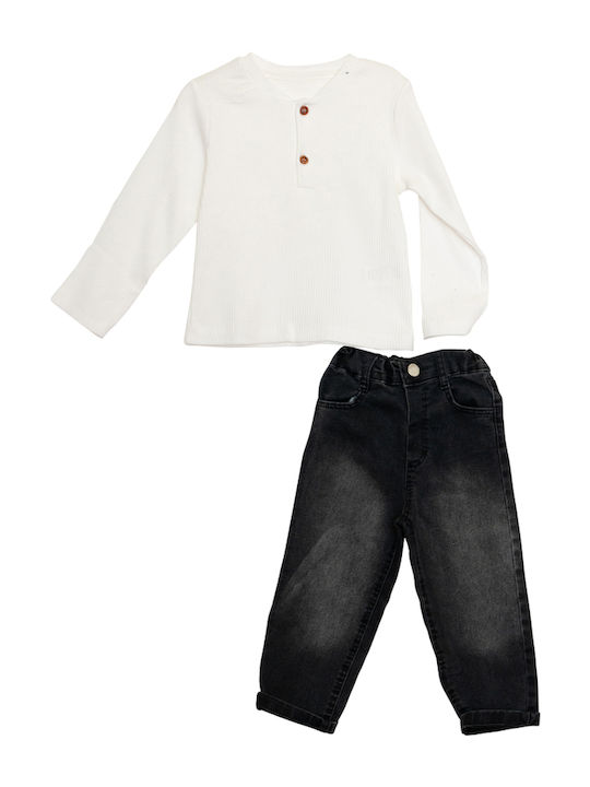 Restart Set Pentru Copii Cu Pantaloni 3 Bucăți Albăstru Restart Set Pentru Copii Cu Pantaloni 3 Bucăți Albăstru